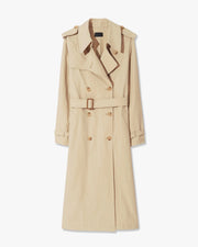 TANNER TRENCH COAT IN KHAKI