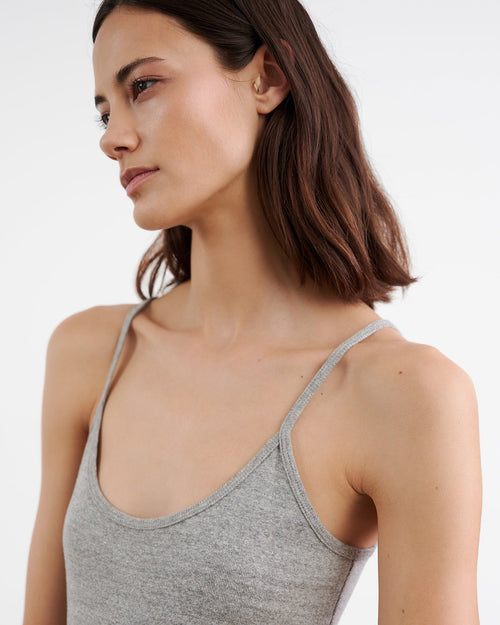 JUDY DRESS IN GREY MELANGE