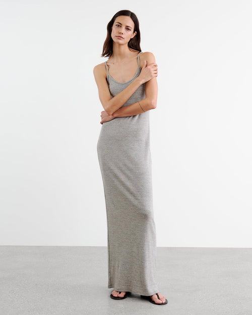 JUDY DRESS IN GREY MELANGE