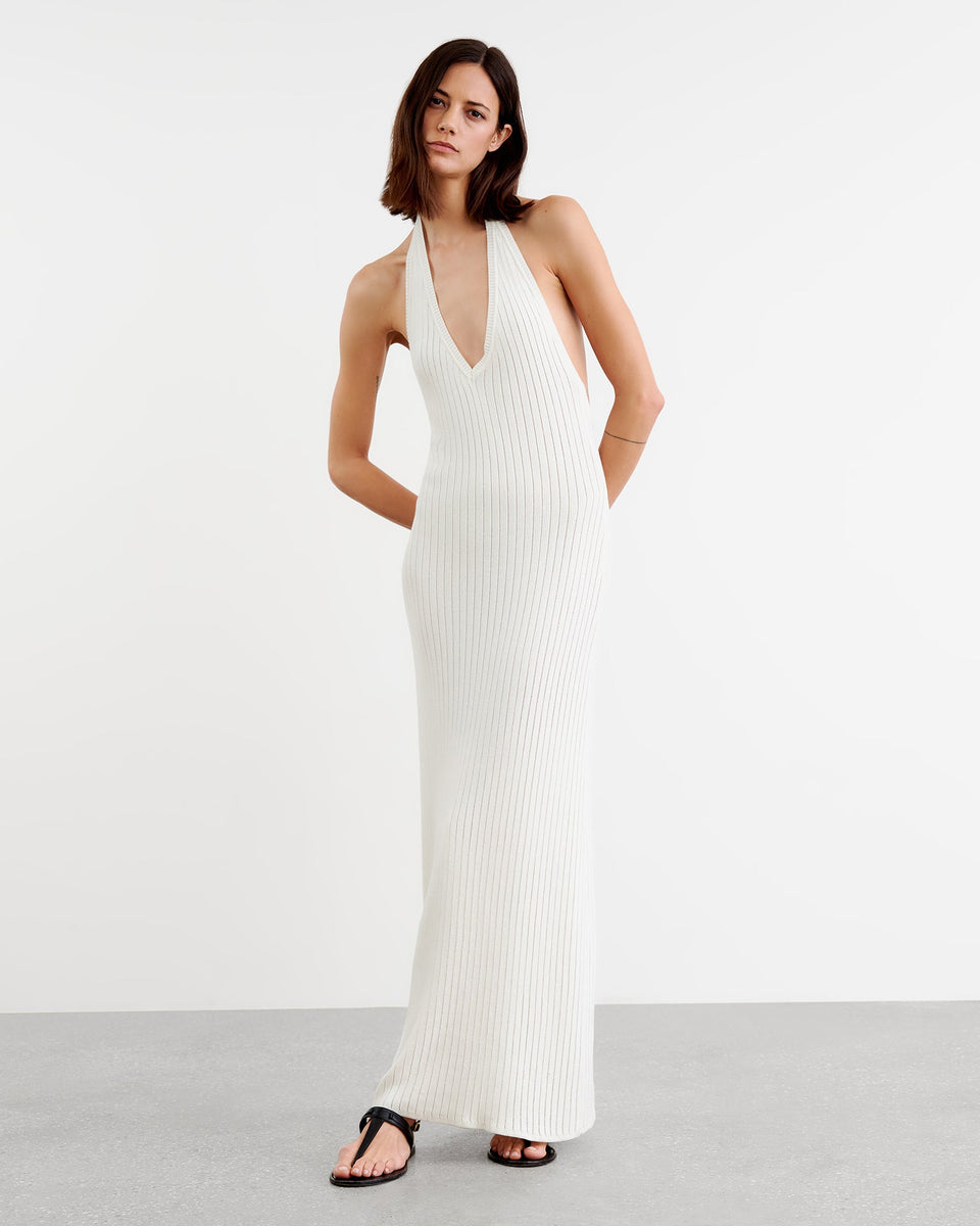 IVENKA DRESS IN IVORY