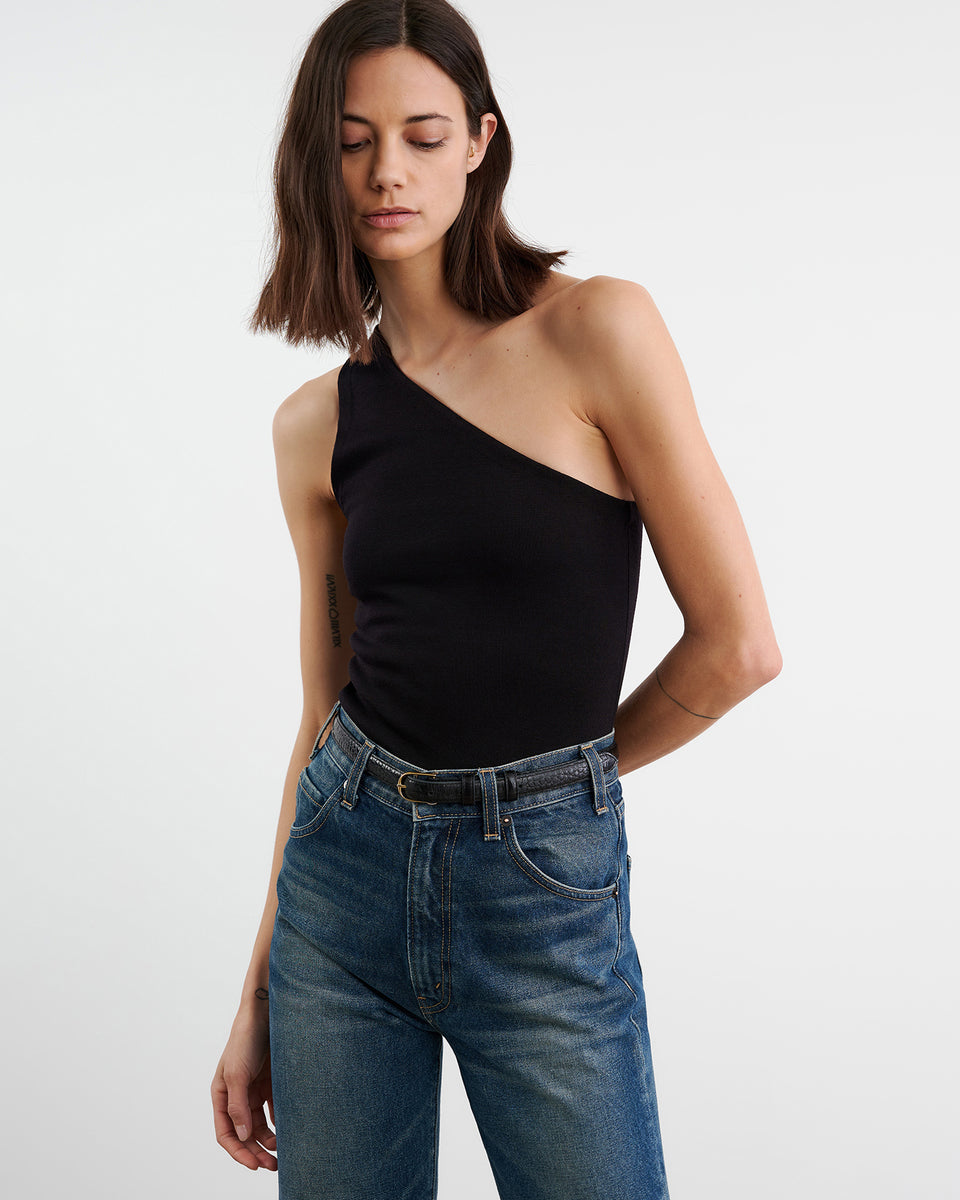 VIVIANNE KNIT TOP IN BLACK