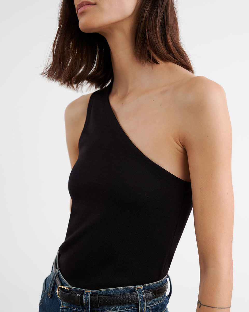 VIVIANNE KNIT TOP IN BLACK