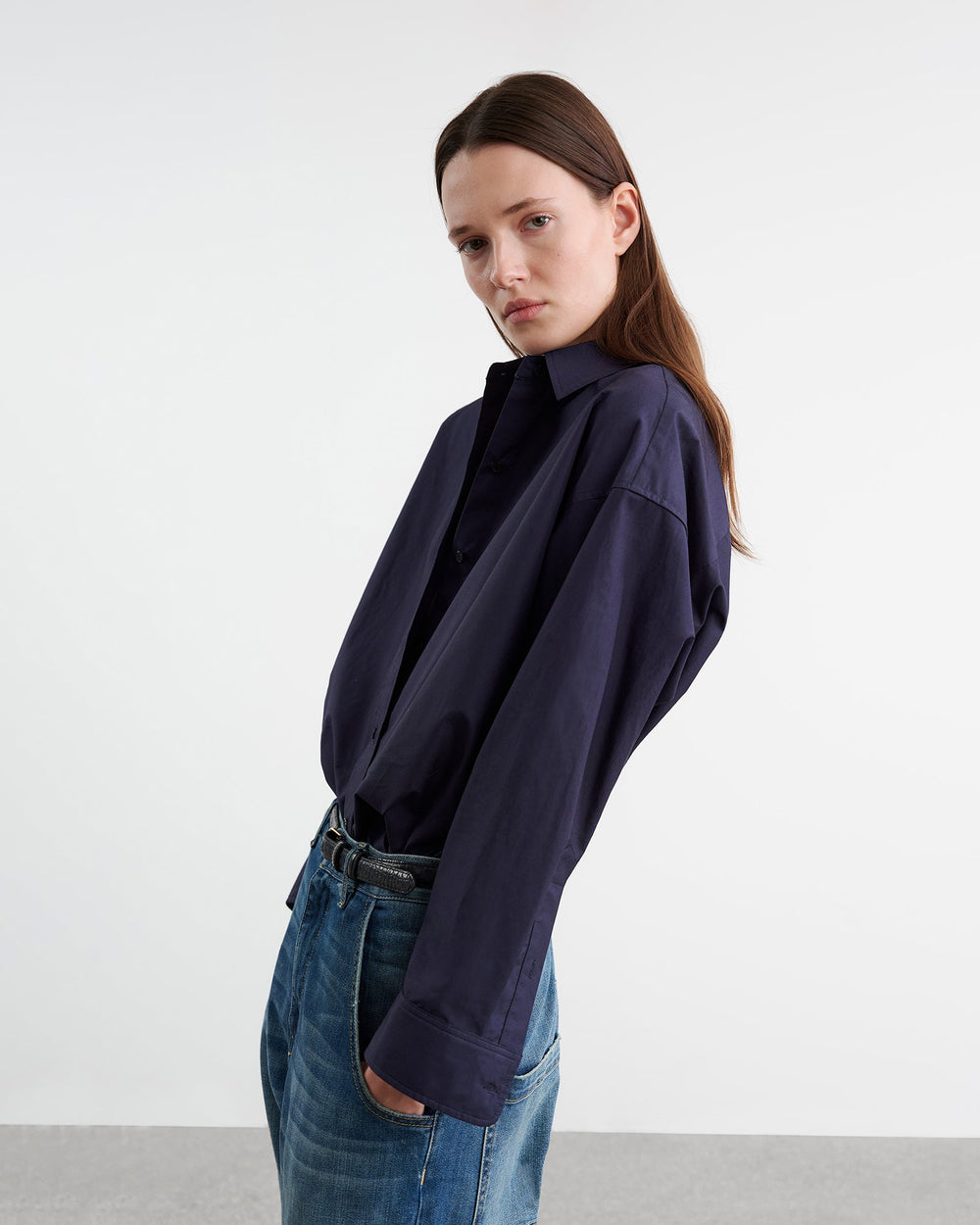 MATTIA SHIRT IN NAVY