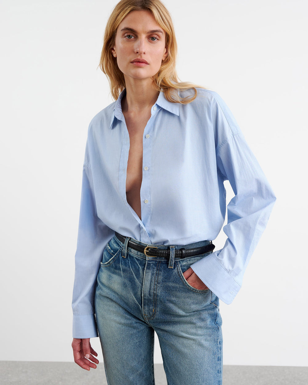 MATTIA SHIRT IN SKY BLUE