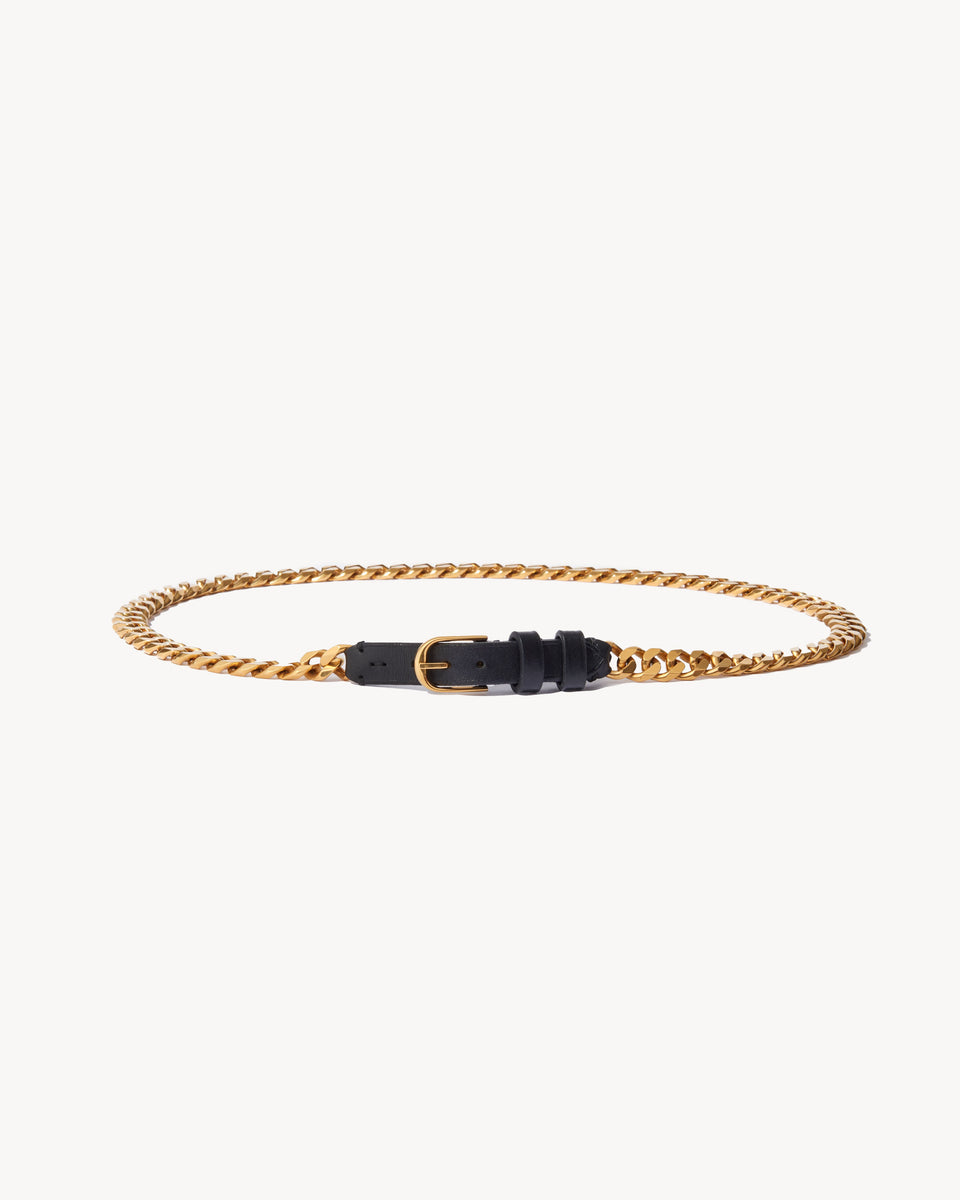 NICOLETTE CHAIN BELT IN BLACK