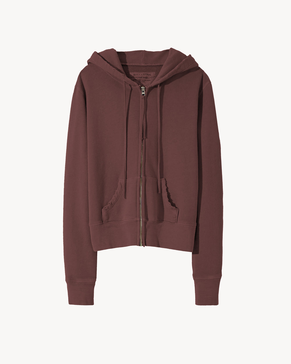 CALLIE HOODIE IN MERLOT