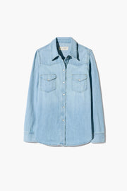 TRAVIS CHAMBRAY SHIRT IN INDIGO CHAMBRAY