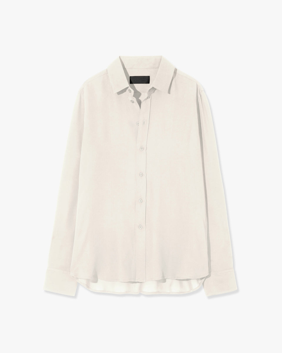 GAIA SILK SHIRT IN IVORY