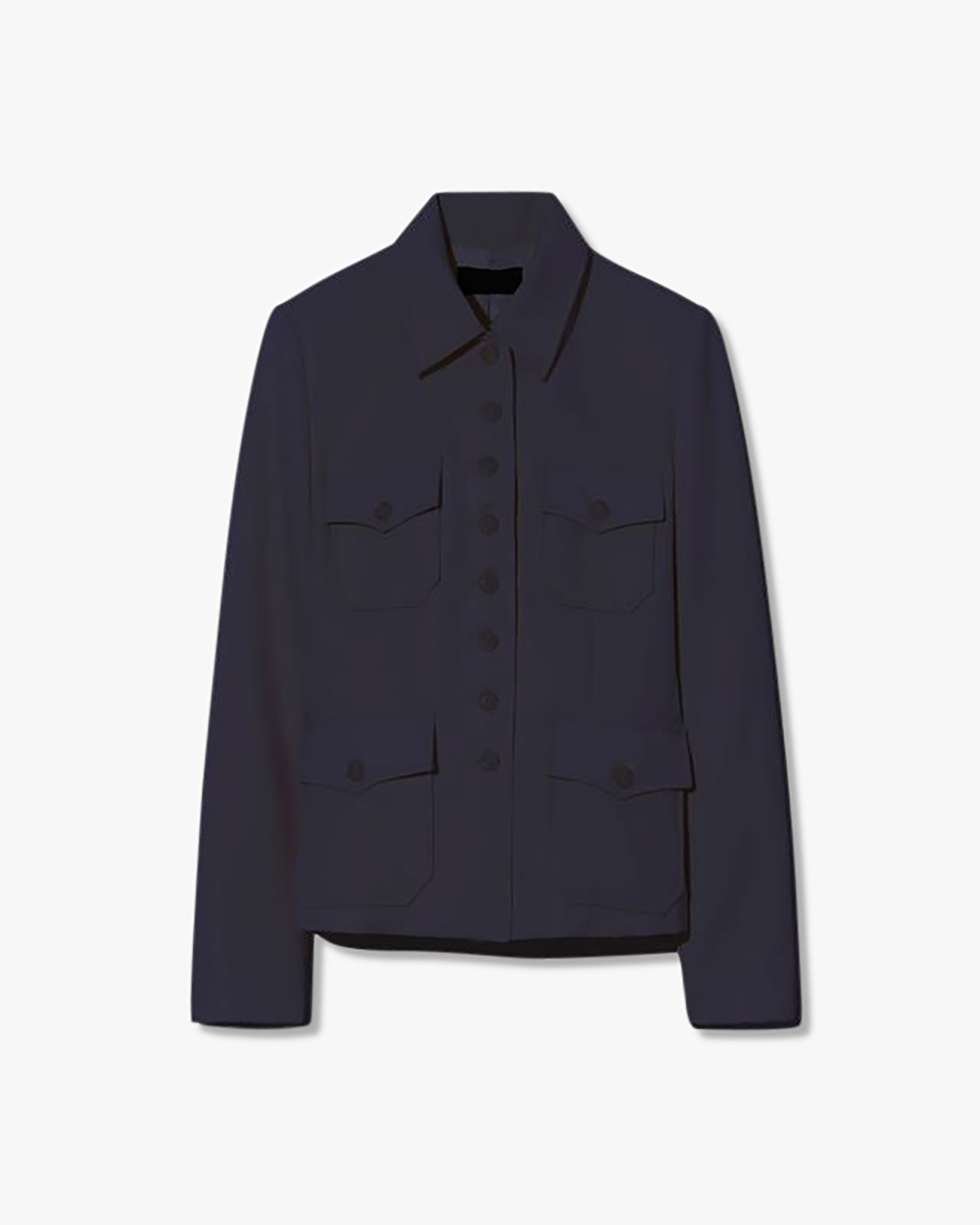 JAMISON JACKET | Women's Logo Horn Buttons And Patch Pockets