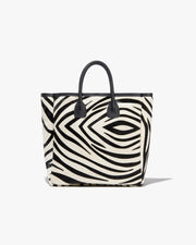 FREDDIE BAG IN IVORY/BLACK ZEBRA PRINT