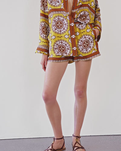 SCARF PRINT YELLOW