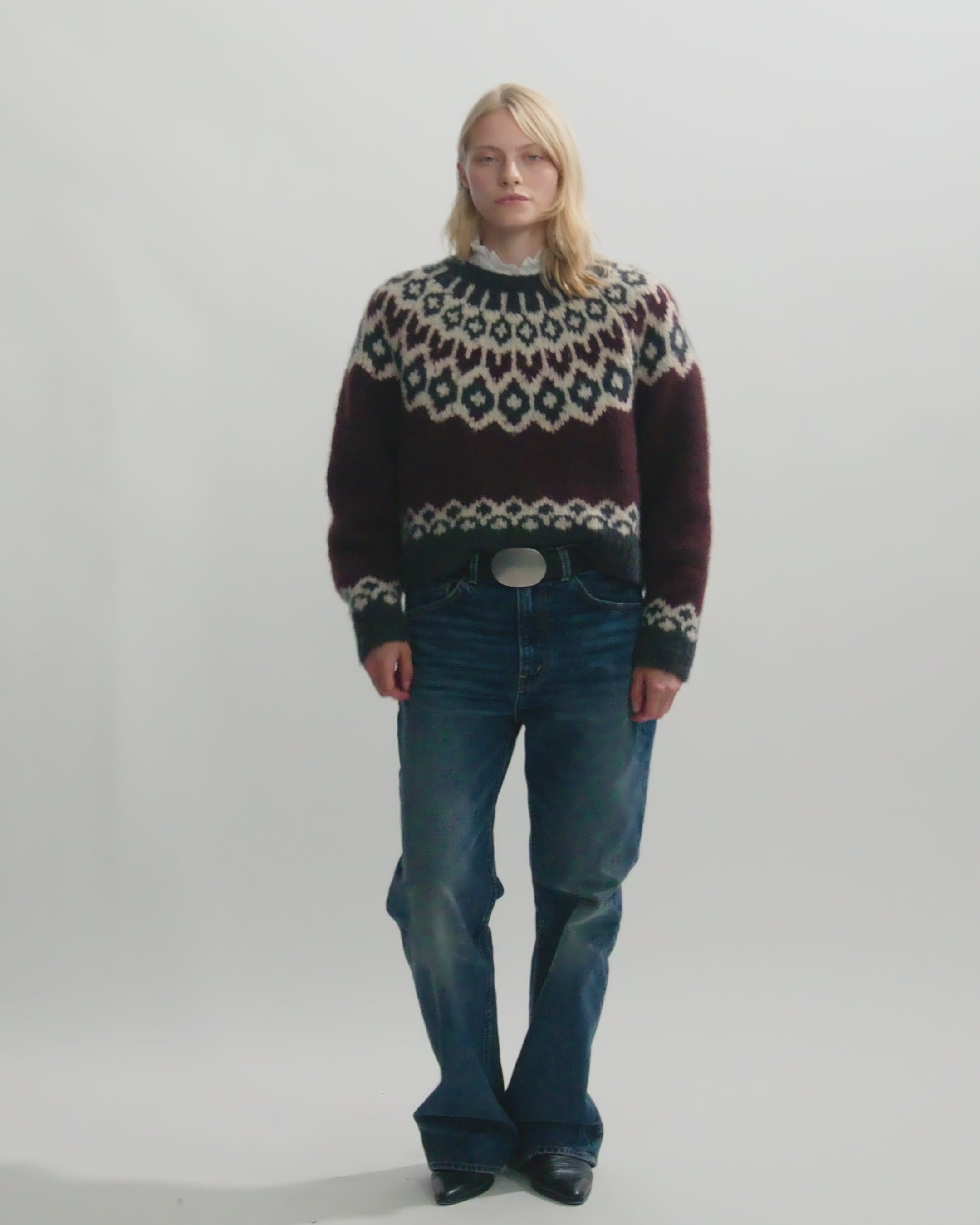 ISALINE FAIR ISLE CASHMERE SWEATER | Nili Lotan