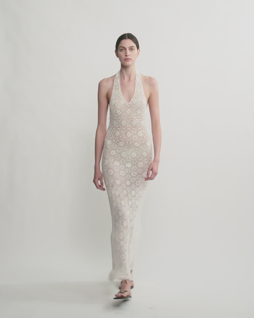 akira nini knit halter dress MAKE IT TO THE MORNING CROCHET MINI DRESS  AKIRA