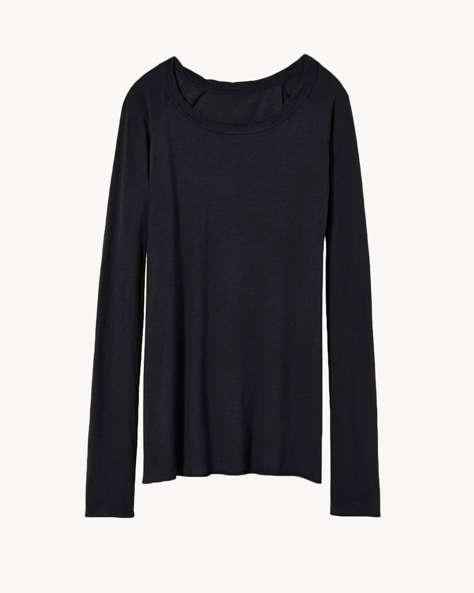 RAITT LONG SLEEVE SHIRT IN JET BLACK