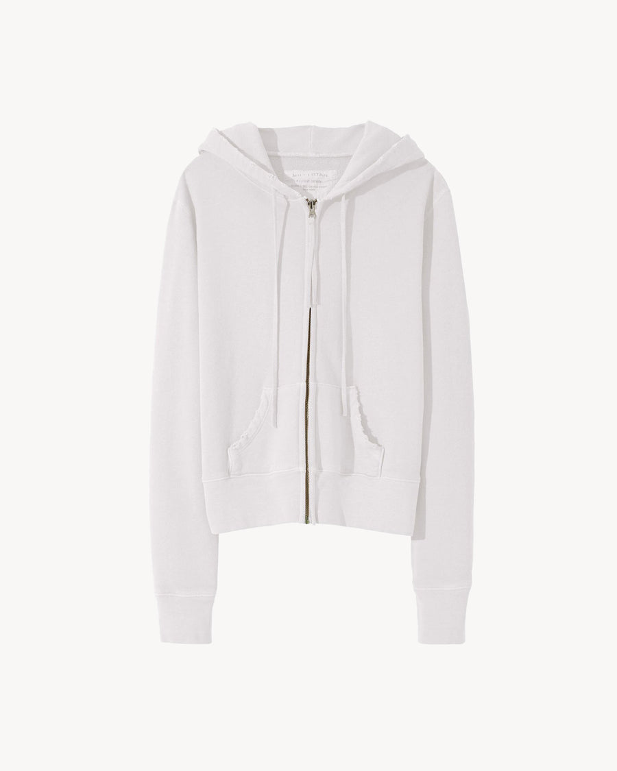 White zip up 2025 hoodie