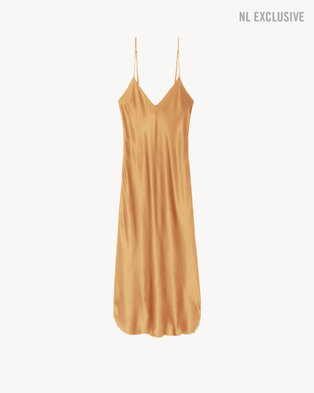 CAMI SILK DRESS IN BRONZE