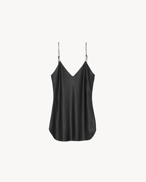 ISABELLA SILK CAMI IN BLACK