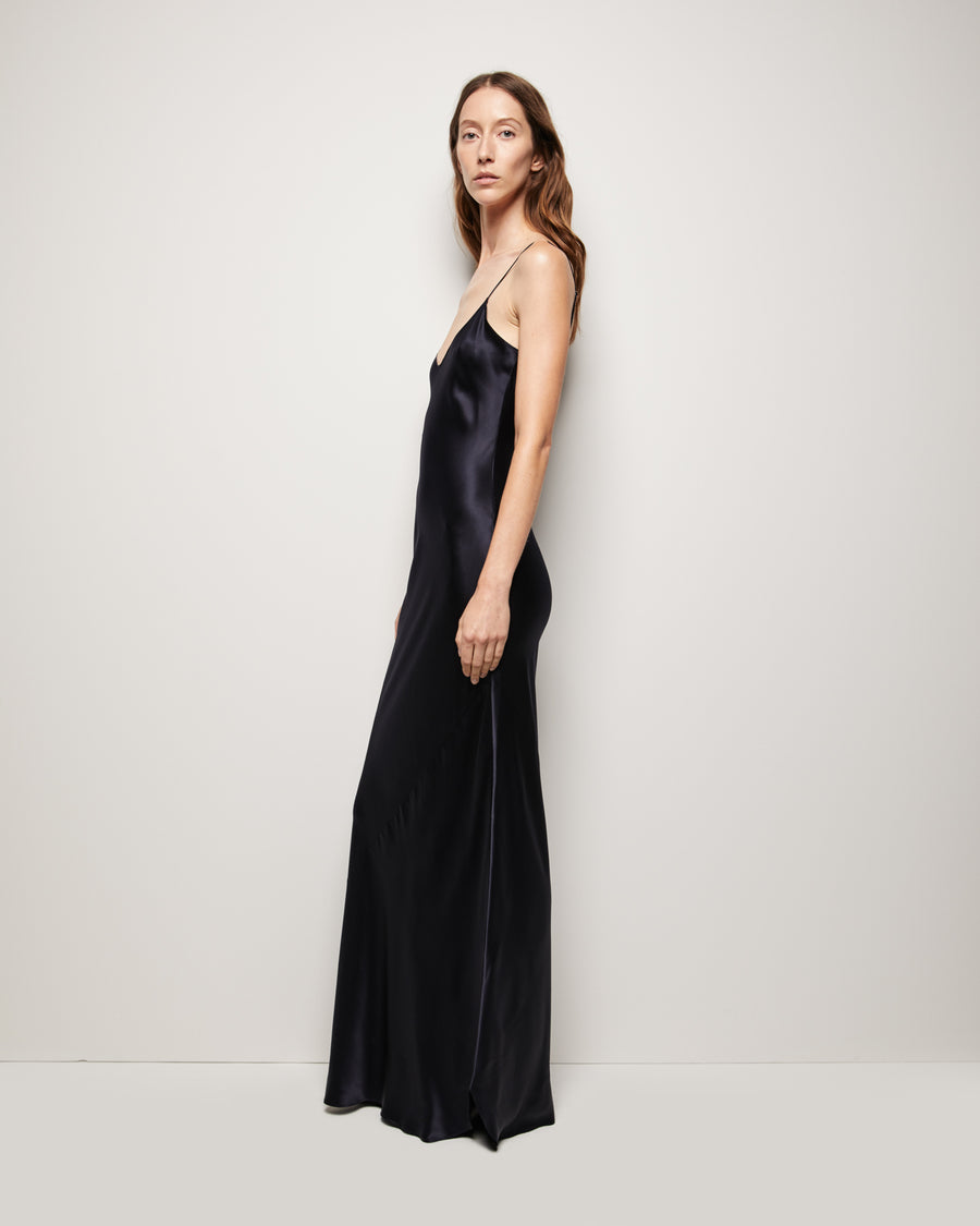 Nili lotan black slip dress 2025