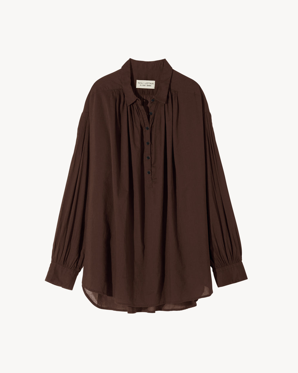MILES BLOUSE IN COFFEE