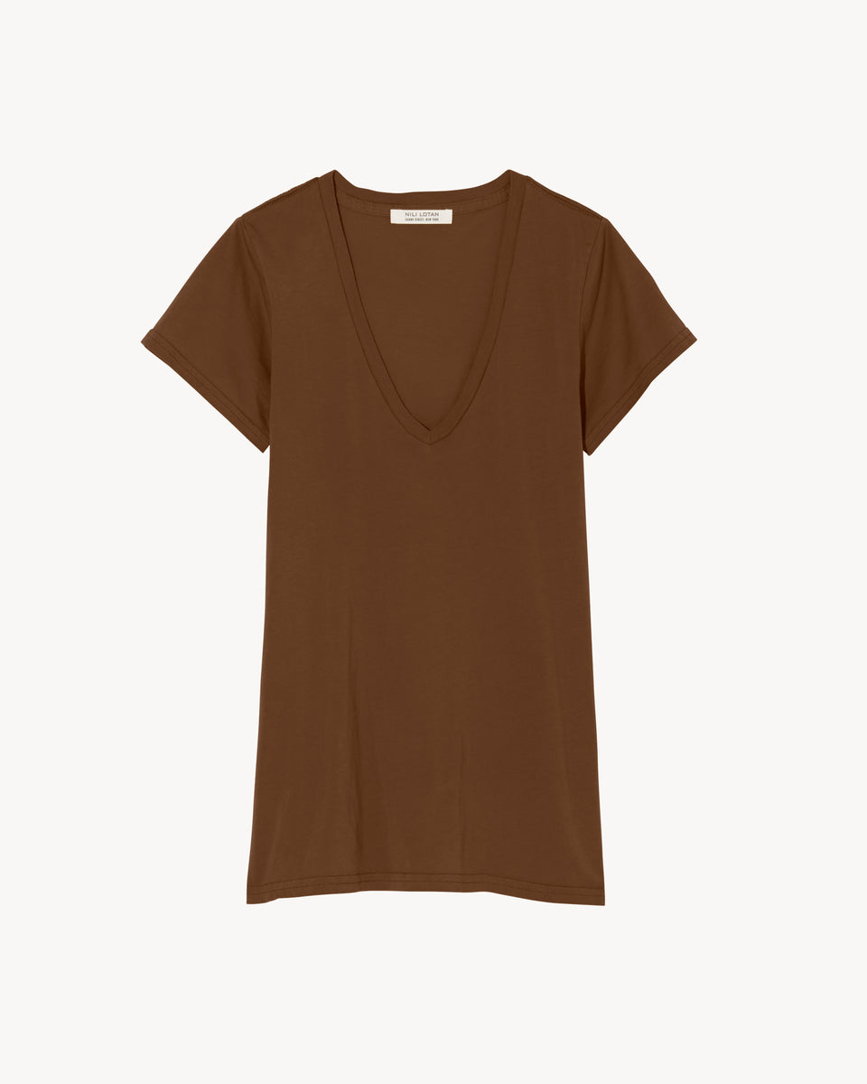 CAROL TEE IN BROWN