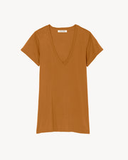 CAROL TEE IN BURNT OCHRE