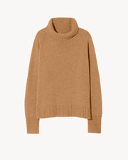 LANIE CASHMERE SWEATER IN CAMEL