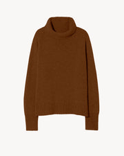 LANIE CASHMERE SWEATER IN CHESTNUT