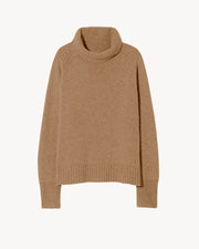 LANIE CASHMERE SWEATER IN DESERT TAN