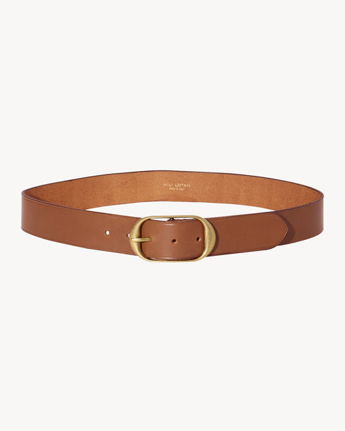 NILI BELT IN CUOIO W/ANTIQUE BRASS