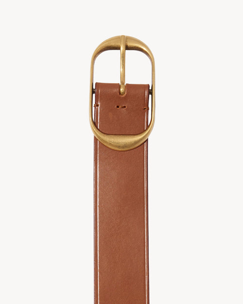 NILI BELT IN CUOIO W/ANTIQUE BRASS