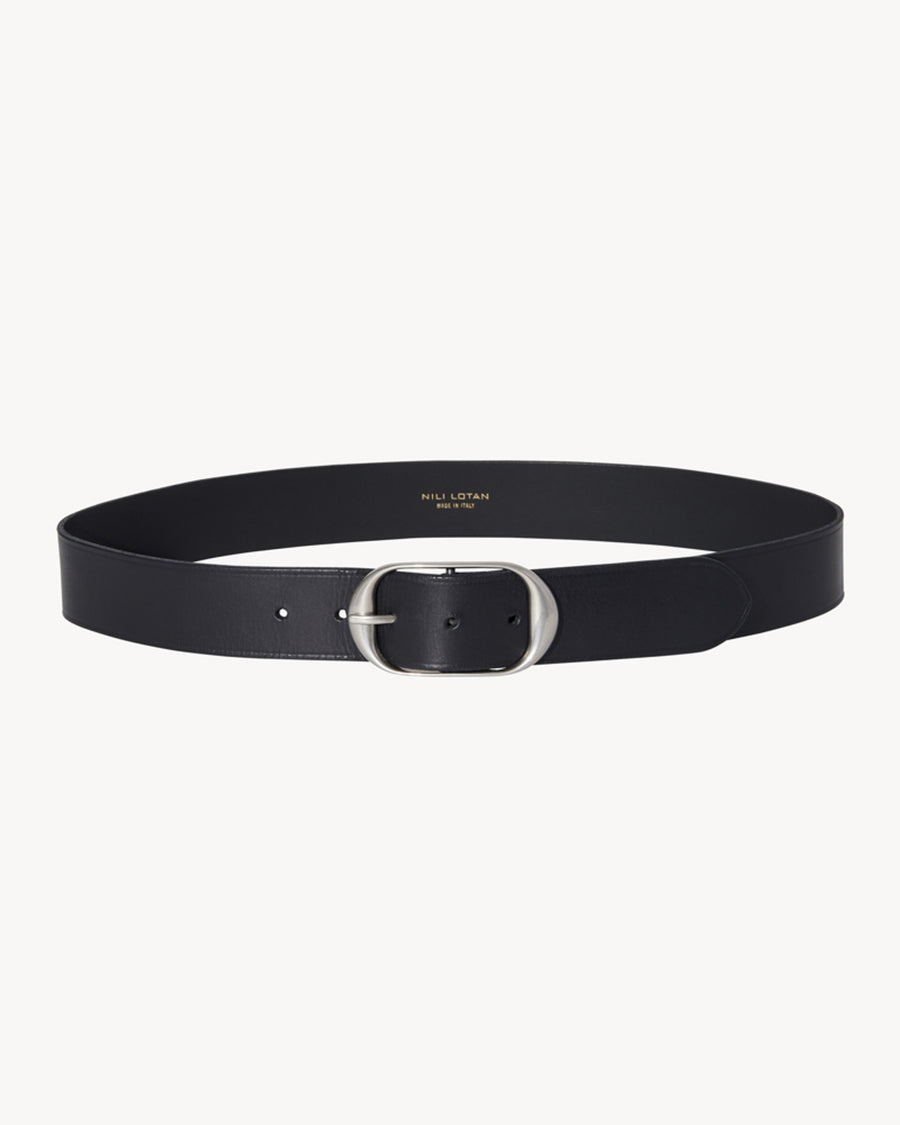 Patent leather belt