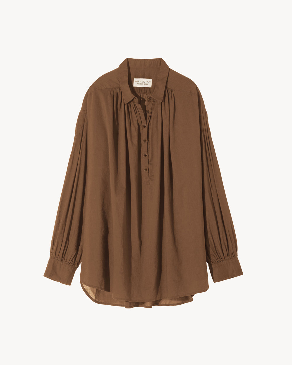 MILES BLOUSE IN WALNUT