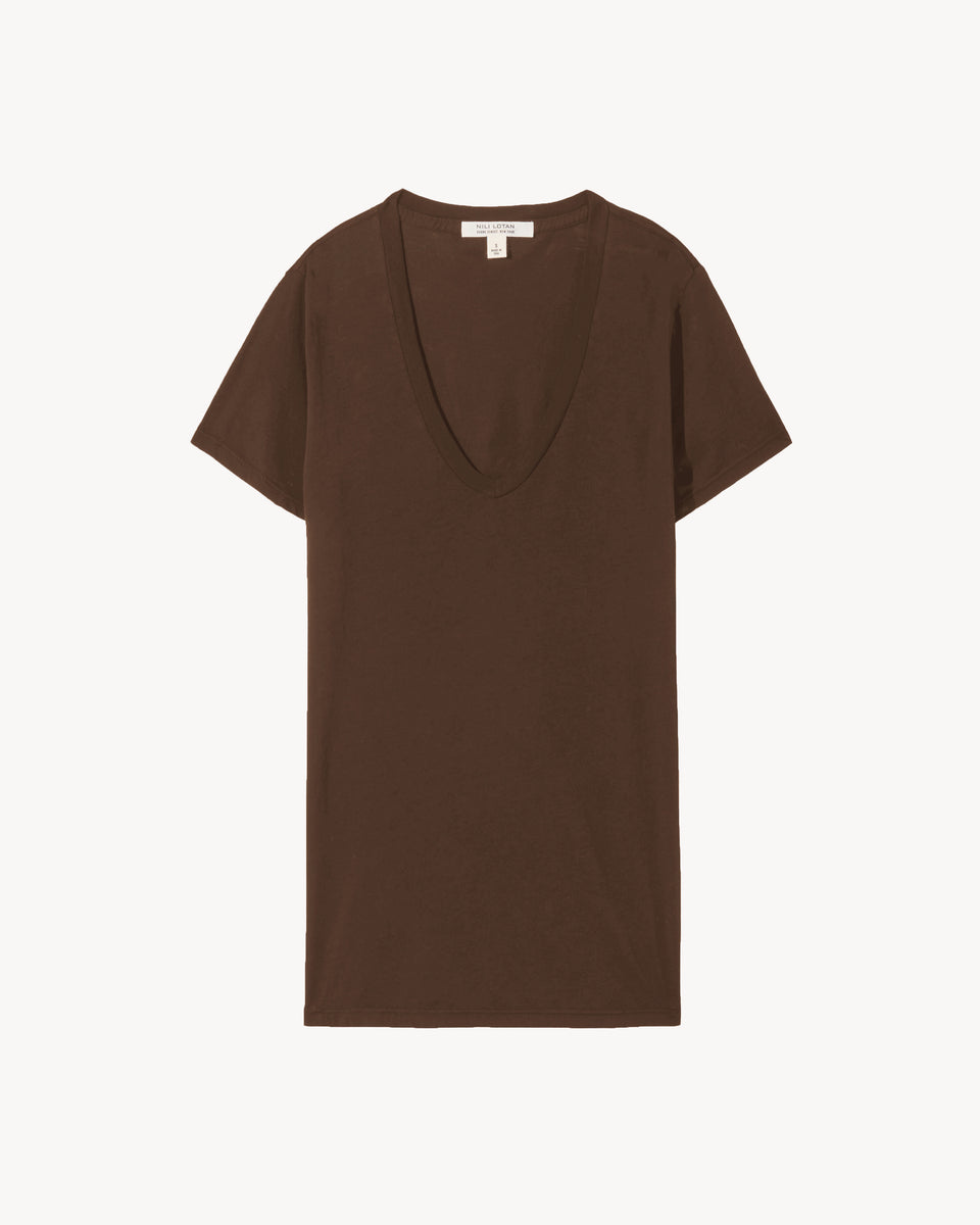 CAROL TEE IN ESPRESSO