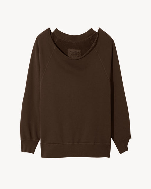 LUKA SWEATSHIRT IN ESPRESSO