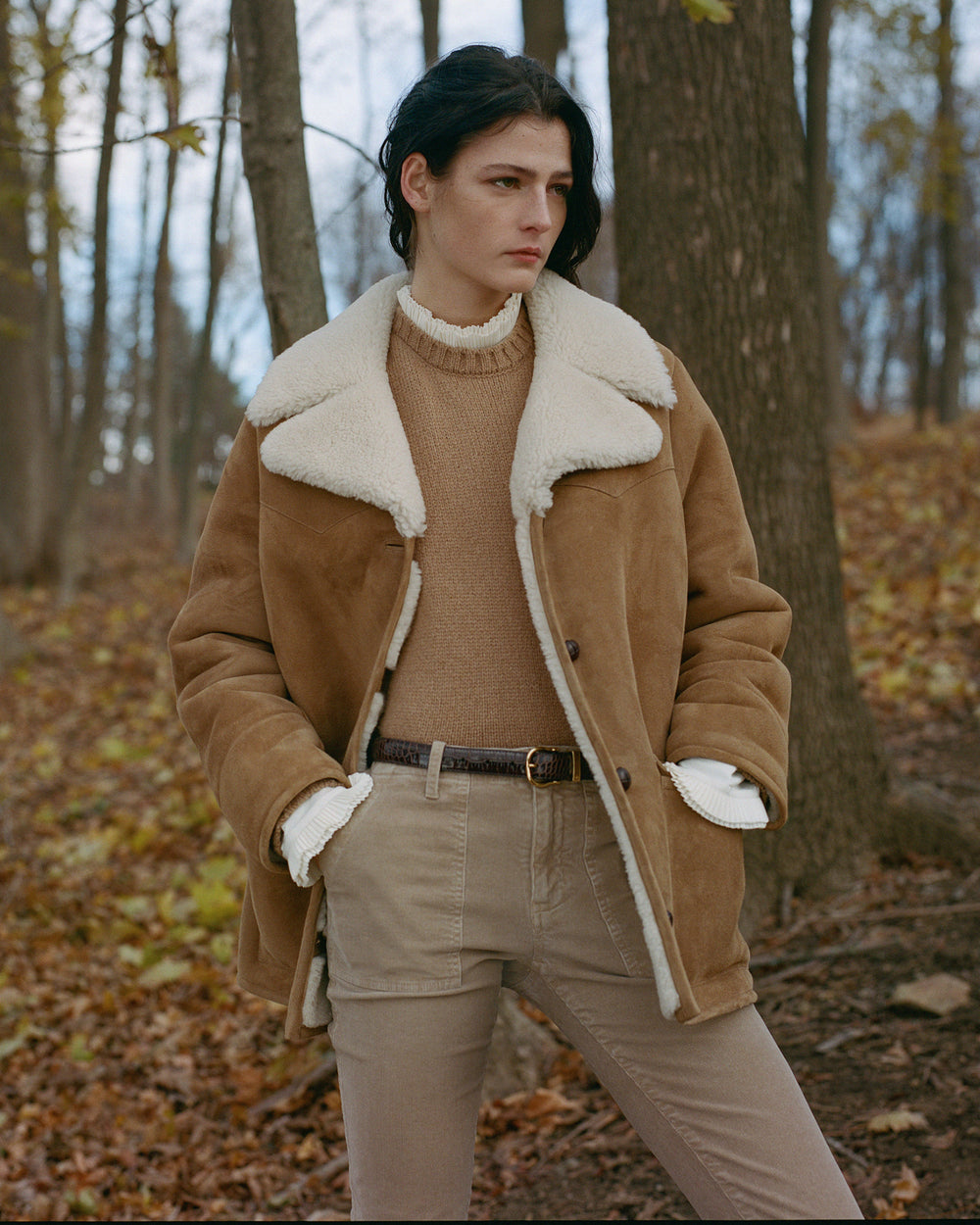 JENNA PANT IN BARK