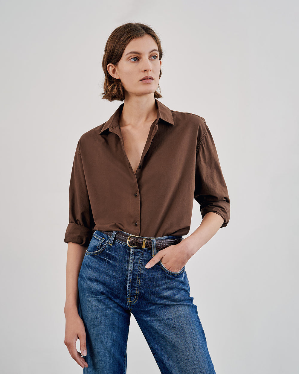 YORKE SHIRT IN ESPRESSO
