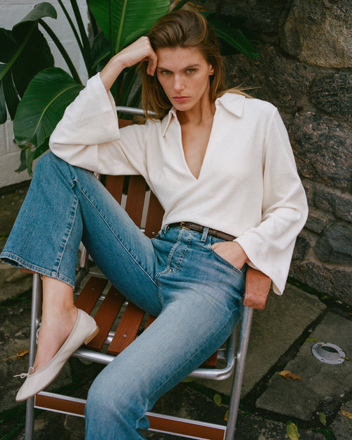 BOOT CUT JEAN IN FADED WASH
