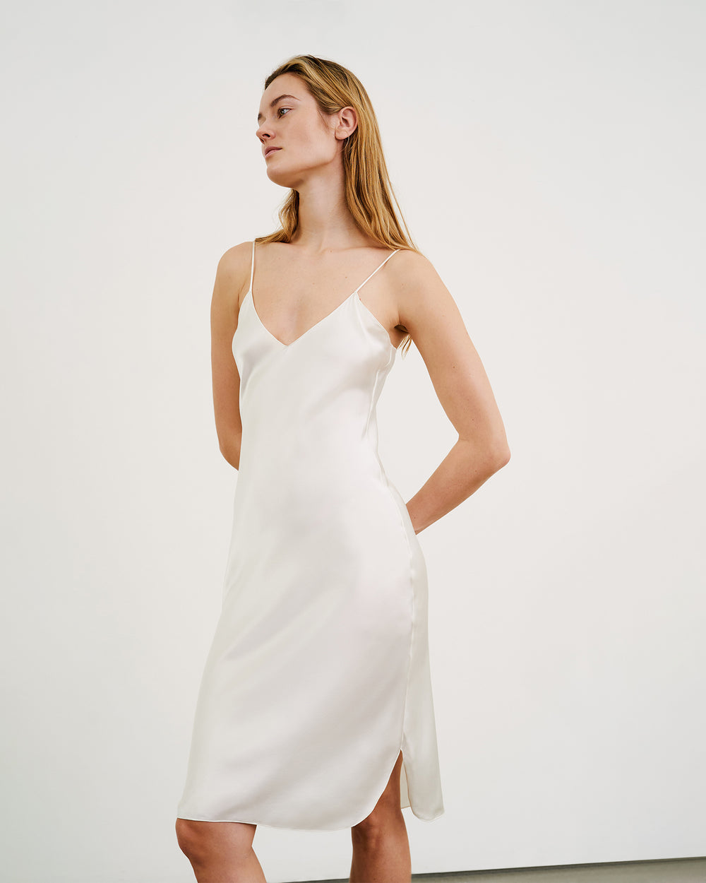CAMI SILK DRESS IN CAMI SILK DRESS