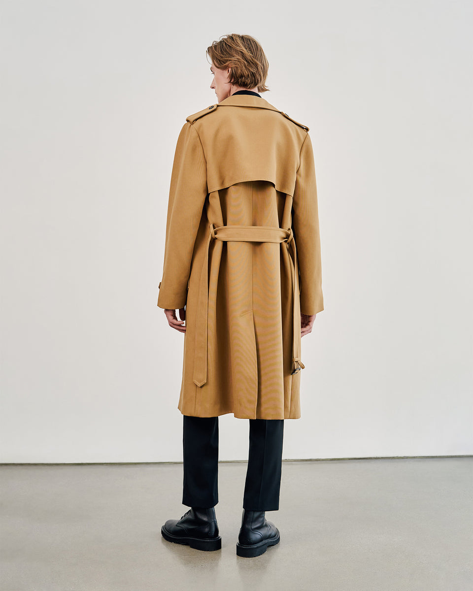 TRENTON TRENCH COAT IN TAN