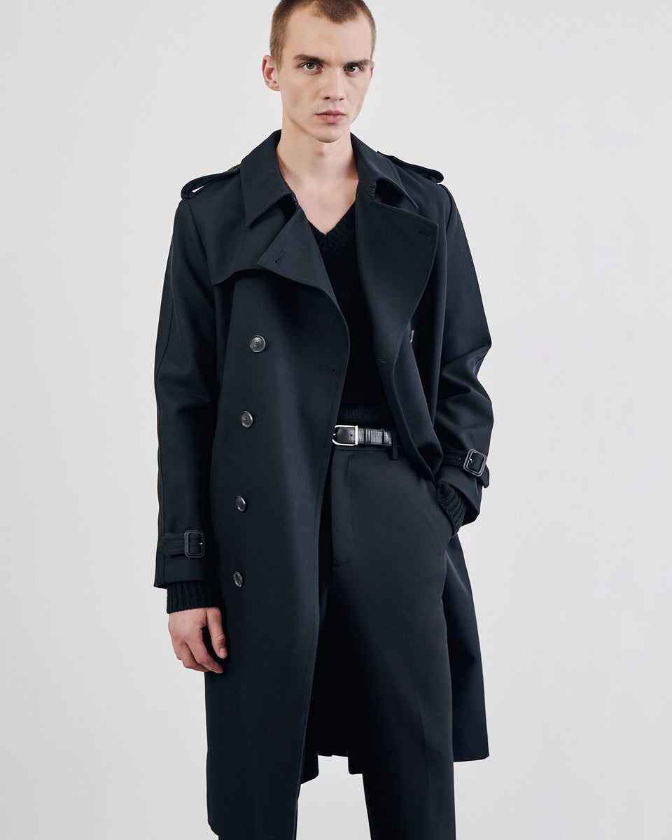 TRENTON TRENCH COAT IN BLACK