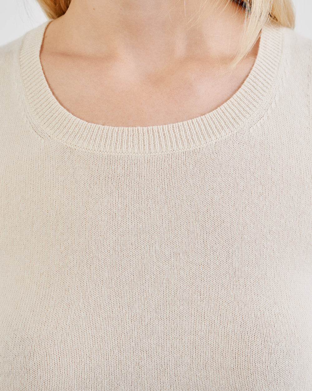 MAY CASHMERE TANK IN ECRU