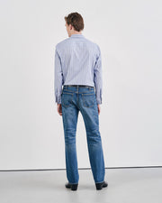 FINN SHIRT IN LGR STRIPES SKY/WHITE