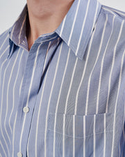 FINN SHIRT IN LGR STRIPES SKY/WHITE