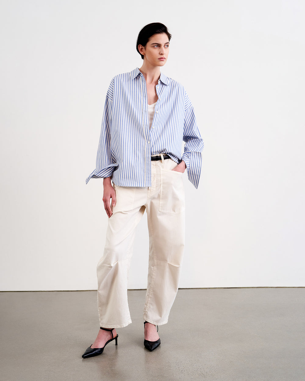 SHON PANT IN EGGSHELL
