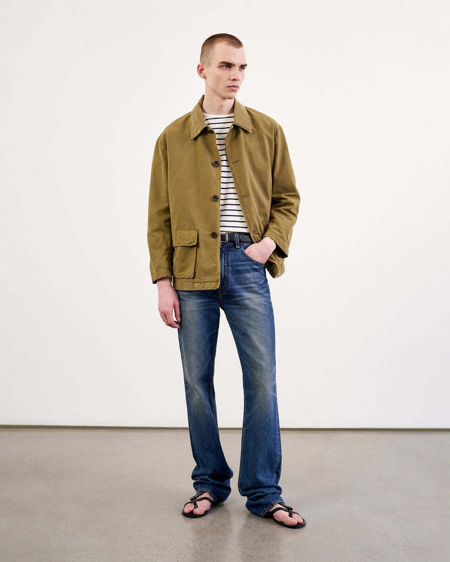 NAVY/IVORY STRIPE