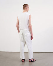 WALKER COTTON PANT IN WHITE