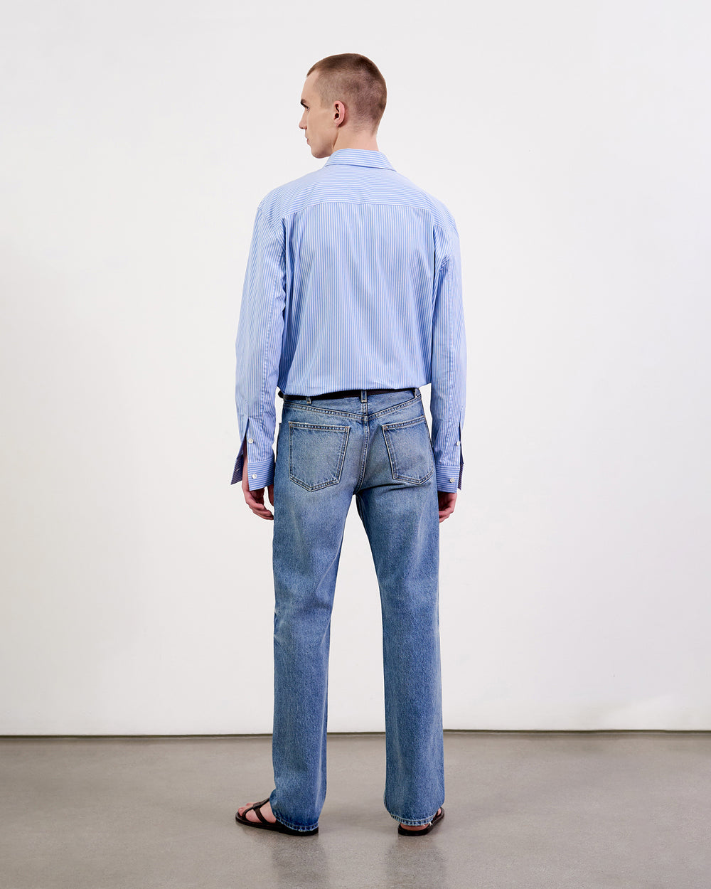CRISTOBAL SHIRT IN BLUE/WHITE STRIPE