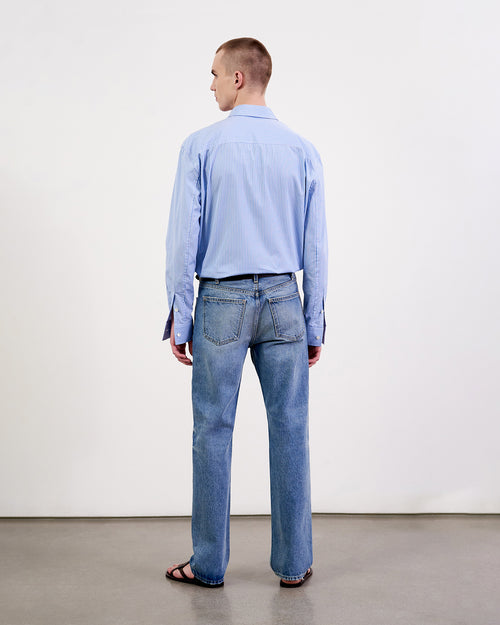 CRISTOBAL SHIRT IN BLUE/WHITE STRIPE