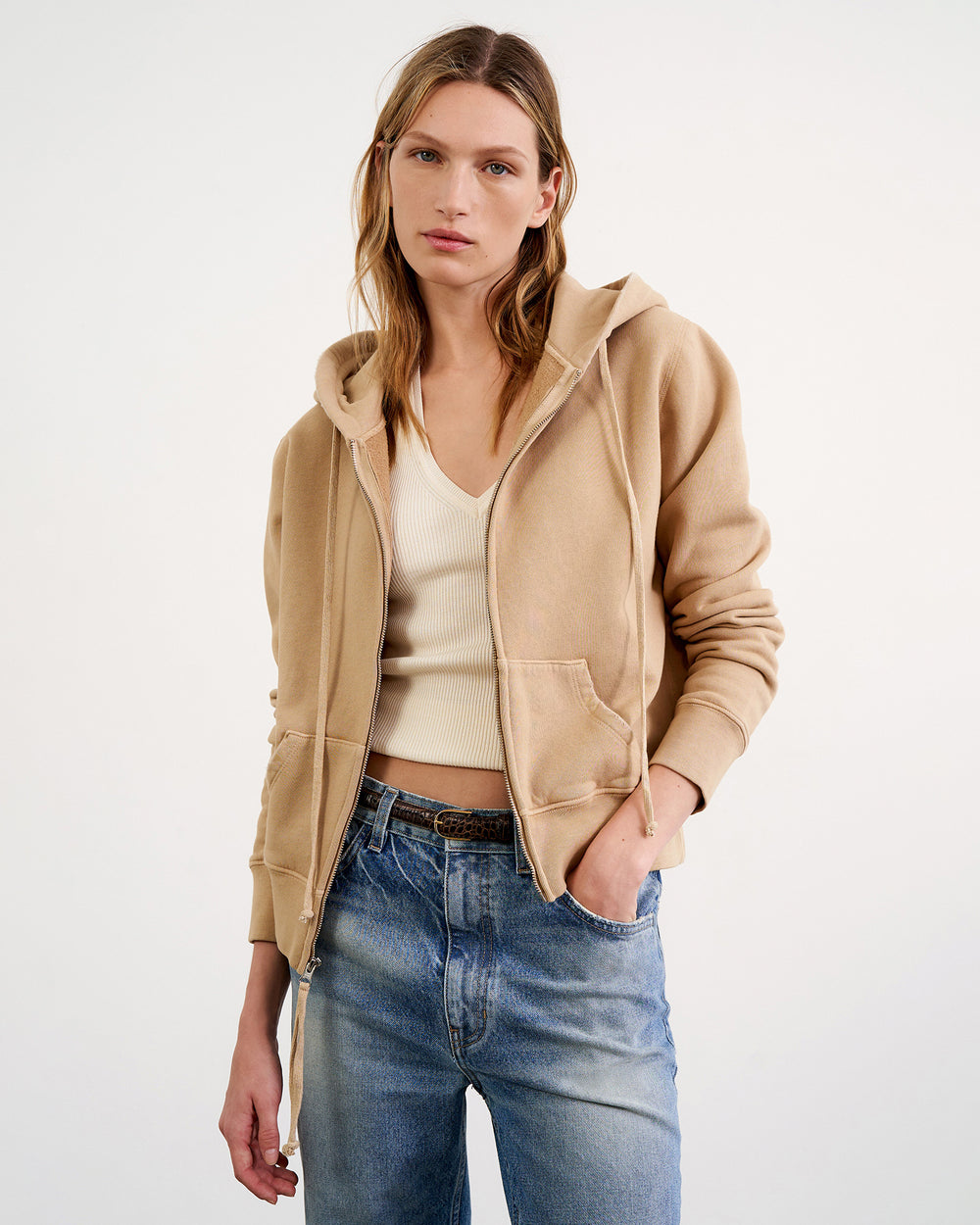 CALLIE HOODIE IN BLONDE