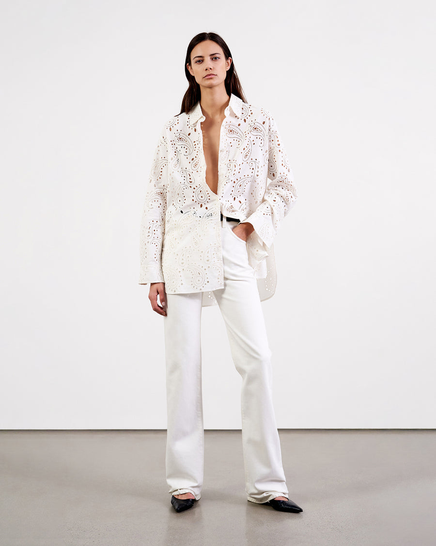 MAEL EMBROIDERED POPLIN SHIRT – Nili Lotan